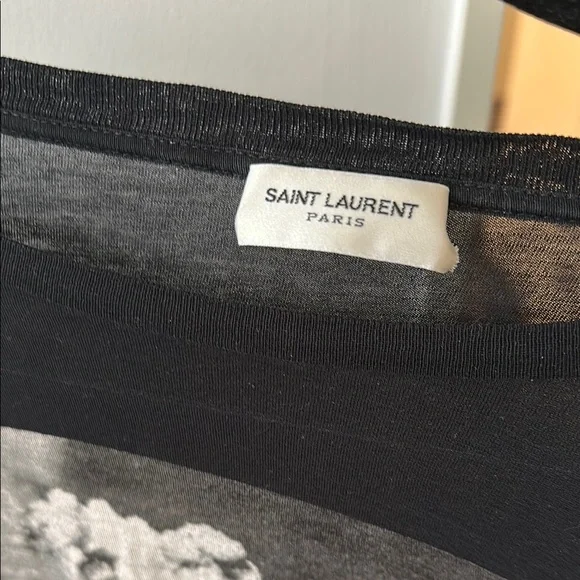 Black Saint Laurent Graphic T-Shirt